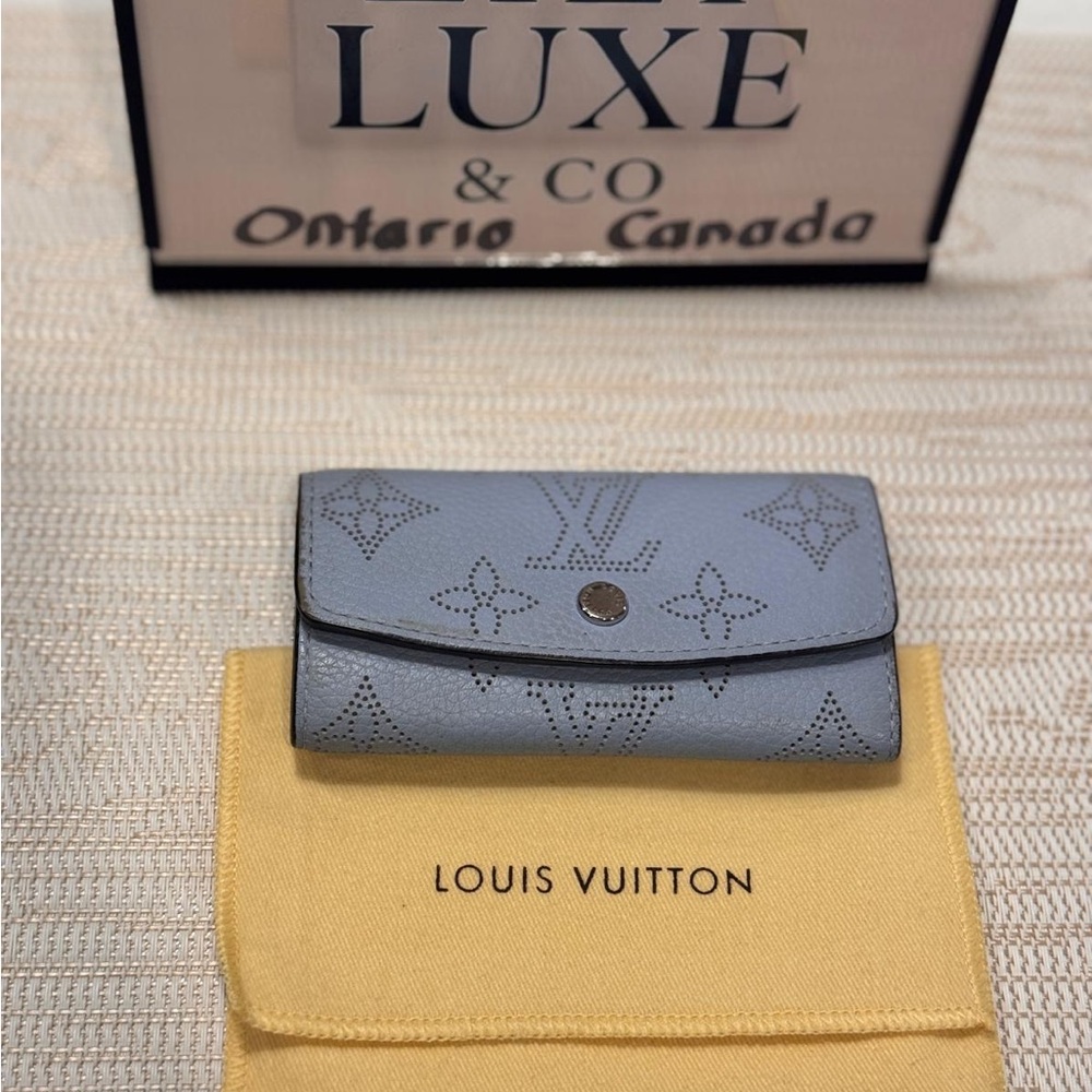 Louis Vuitton Light Blue Mahina Key Holder